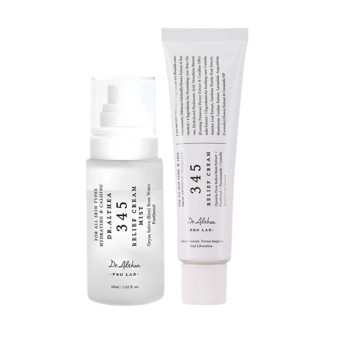 Dr. Althea 345 Barrier & Hydration Duo – 345 Relief Cream + 345 Relief Serum Mist