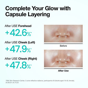 Anua PDRN Collagen Glow Facial Serum Spray before and after