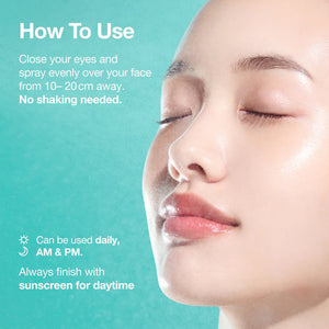 Anua PDRN Collagen Glow Facial Serum Spray how to use