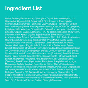 Anua PDRN Collagen Glow Facial Serum Spray ingredients