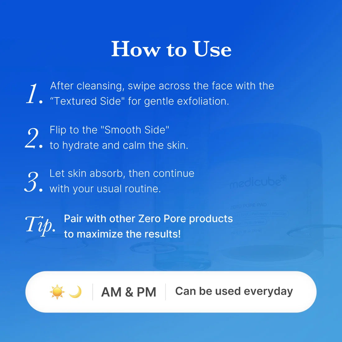 Anua Zero Pore Toner Pads for pore care and smoother-looking skin how to use