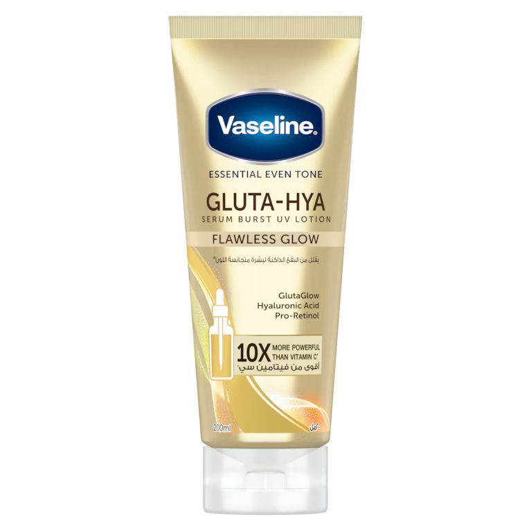 Vaseline Gluta-Hya Serum Burst Lotion flawlwss glow  